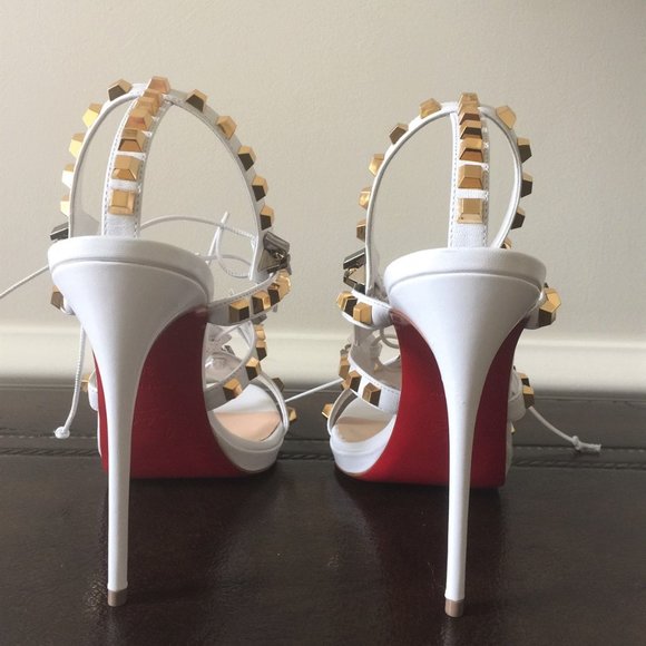SOLD!! NWT $1.295 Louboutin 120 Gladiator Pumps 39 - Picture 6 of 8
